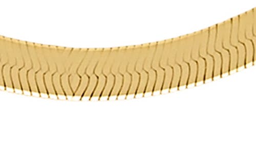 Fuzion Creations 10k Gold Smooth Herringbone Chain Necklace In Yellow