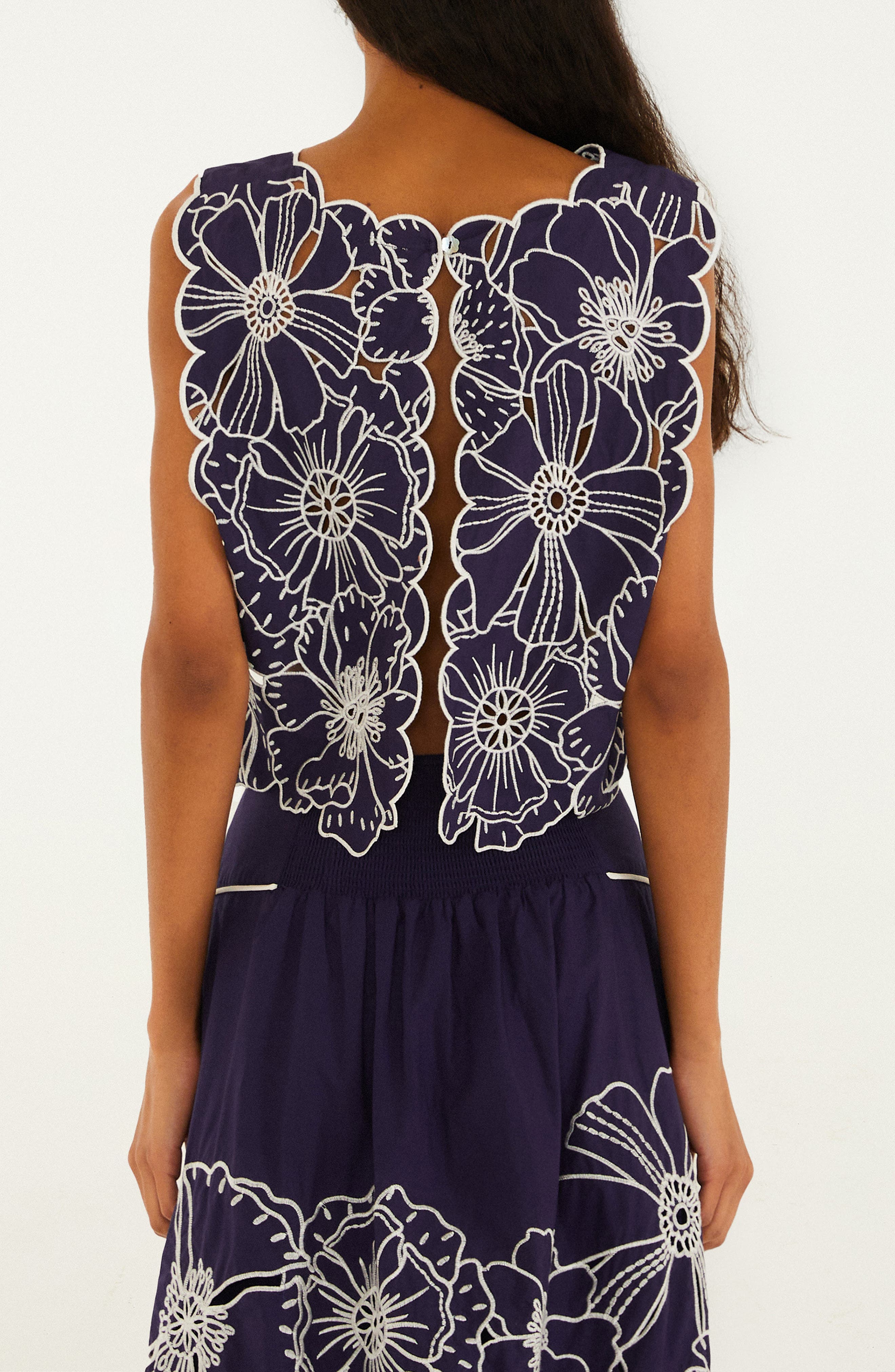Richelieu Floral Embroidered Top - image 2