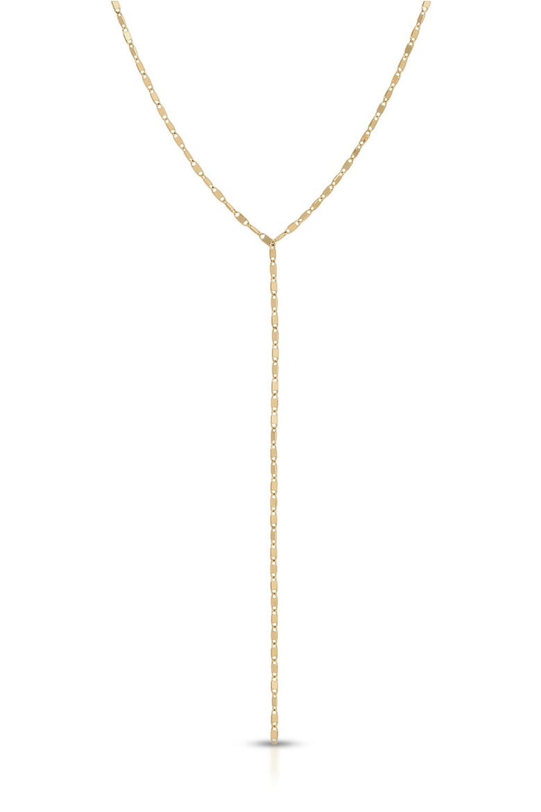 Ella 14K Gold Chain Lariat Necklace, Main, color, 14K YELLOW GOLD