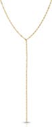 EF Collection Ella 14K Gold Chain Lariat Necklace