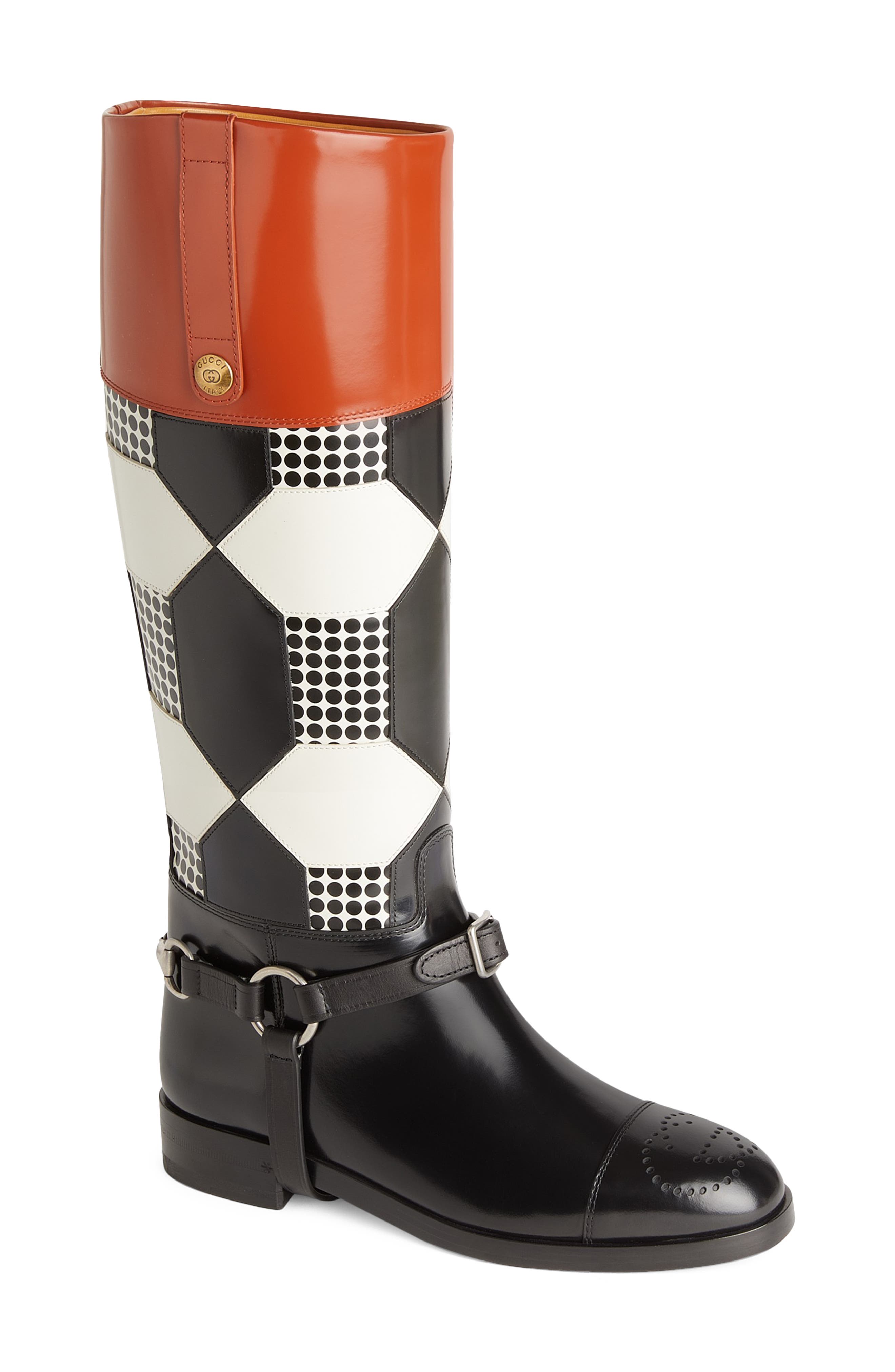 Gucci Zelda Horsebit Harness Boot, Main, color, 