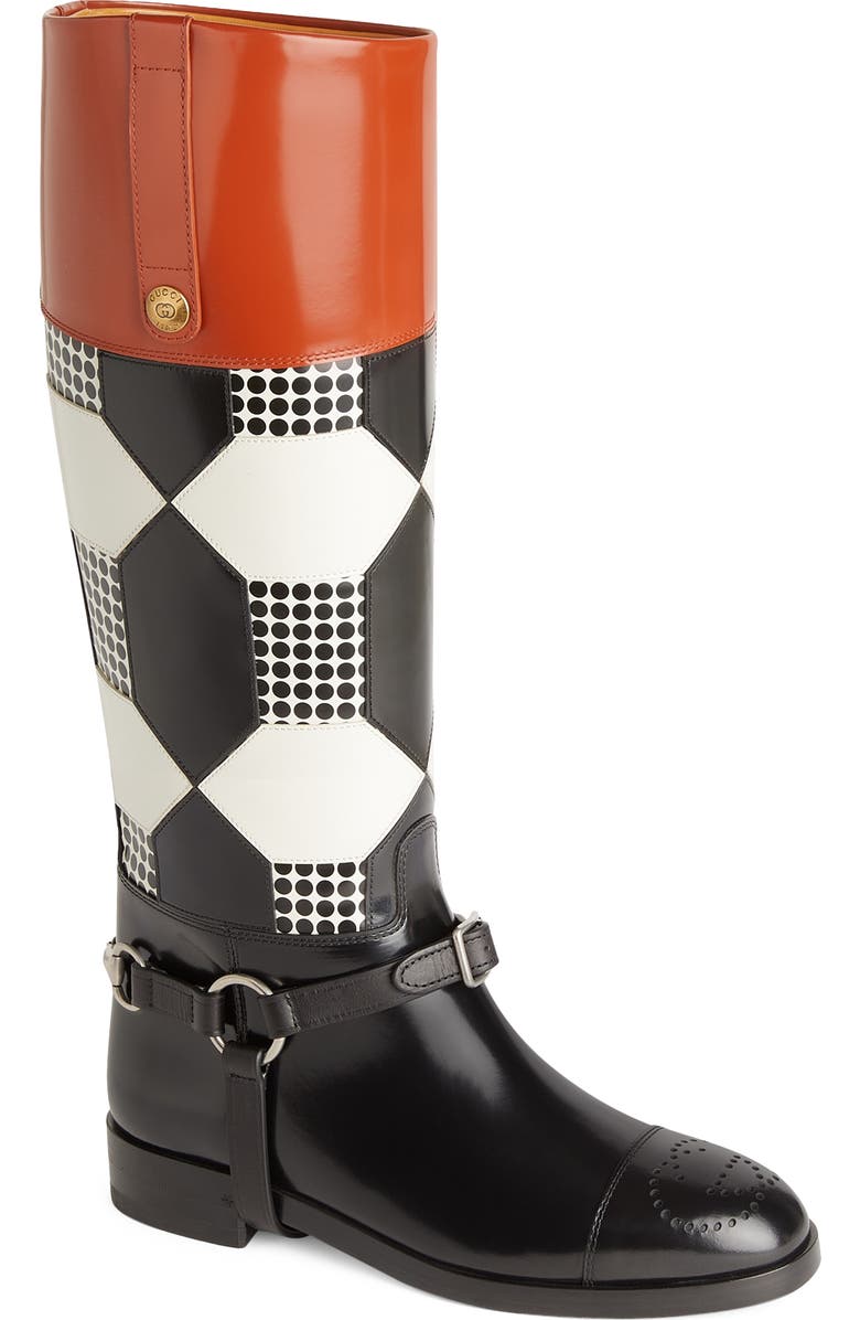 Gucci Zelda Horsebit Harness Boot, Main, color,
