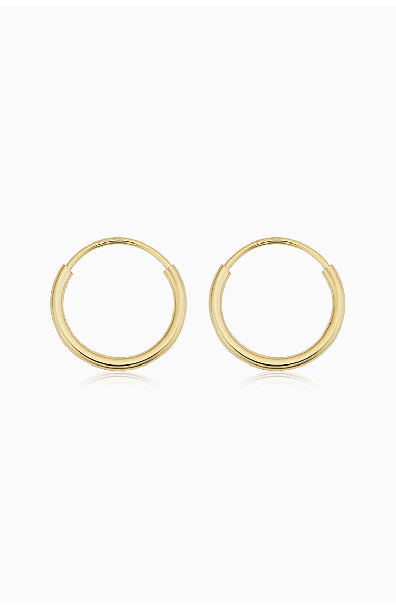 Oradina 14K Yellow Gold Easy Day Petite Endless Hoops, Main, color, Yellow Gold