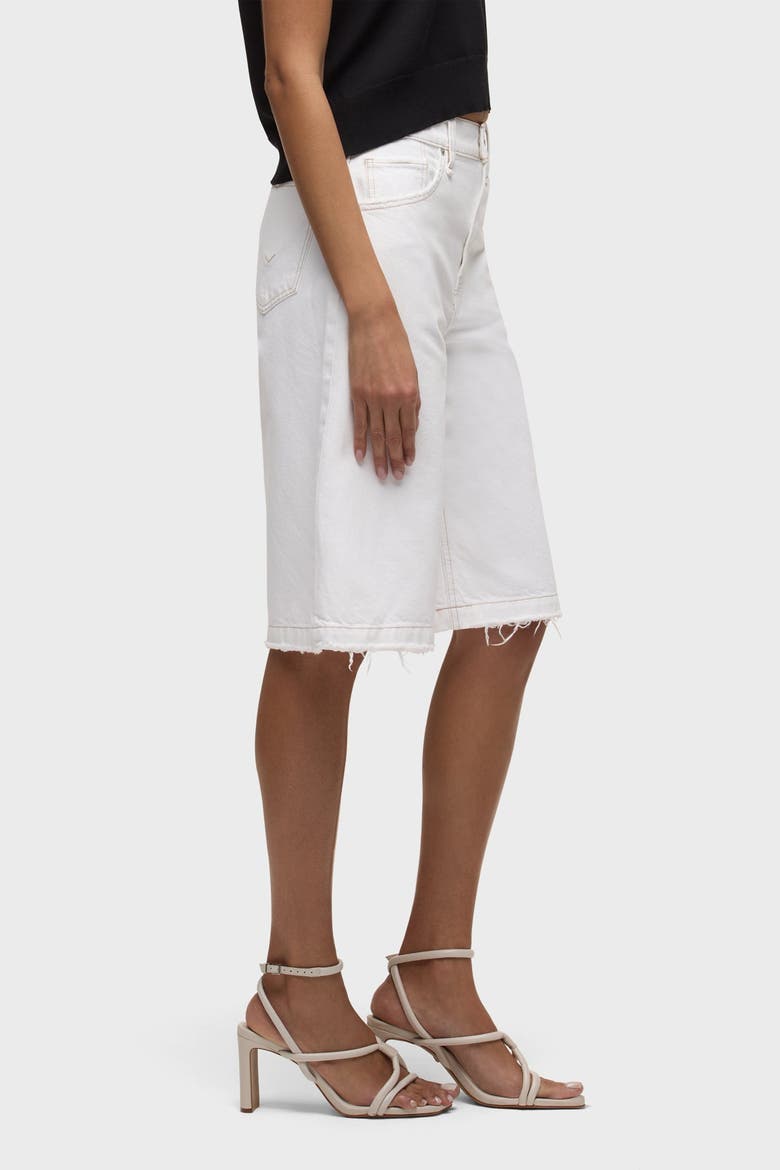 skylar dropped long short, Alternate, color, white
