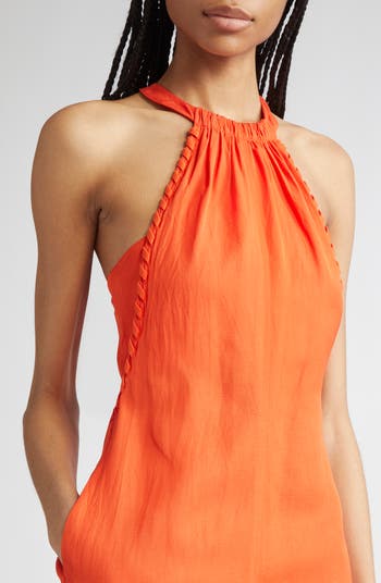 Erika Whipstitch Halter Dress