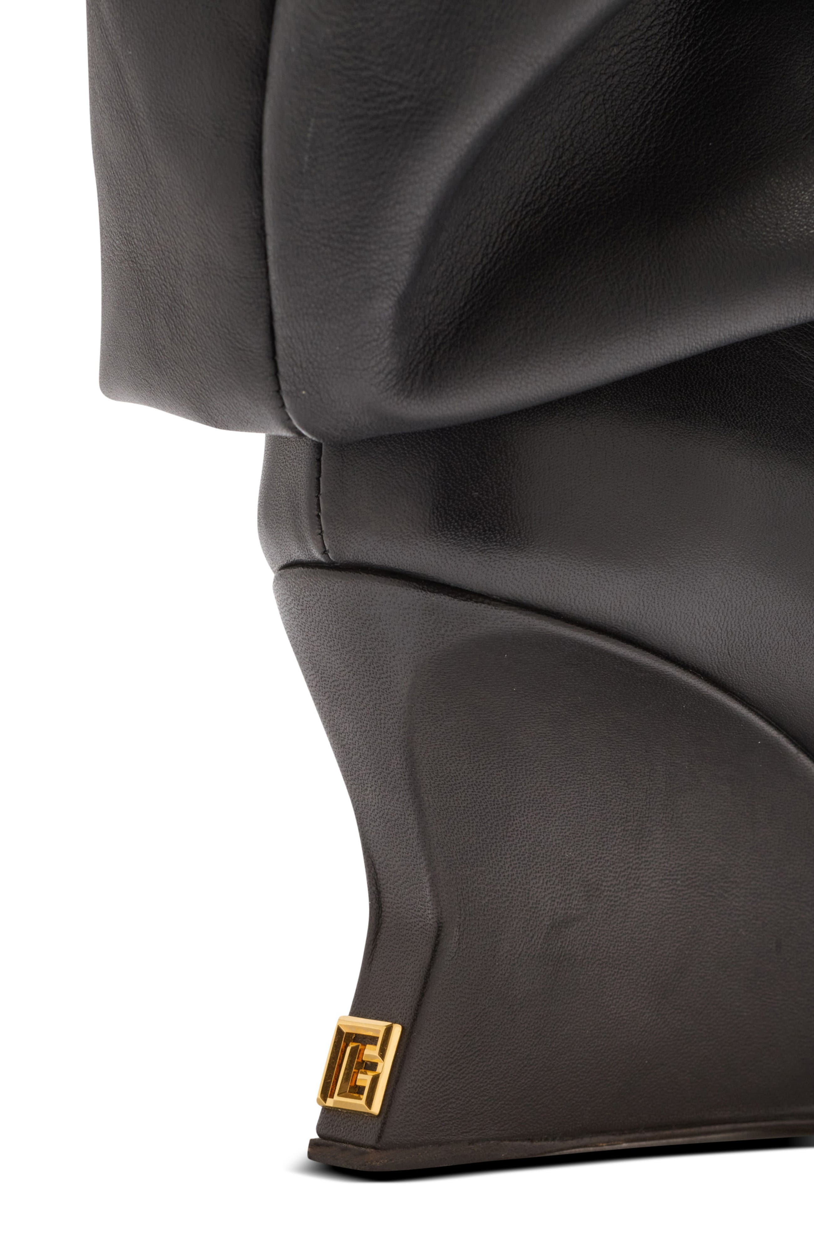 Balmain Wedge Ankle Boots, Alternate, color, Black