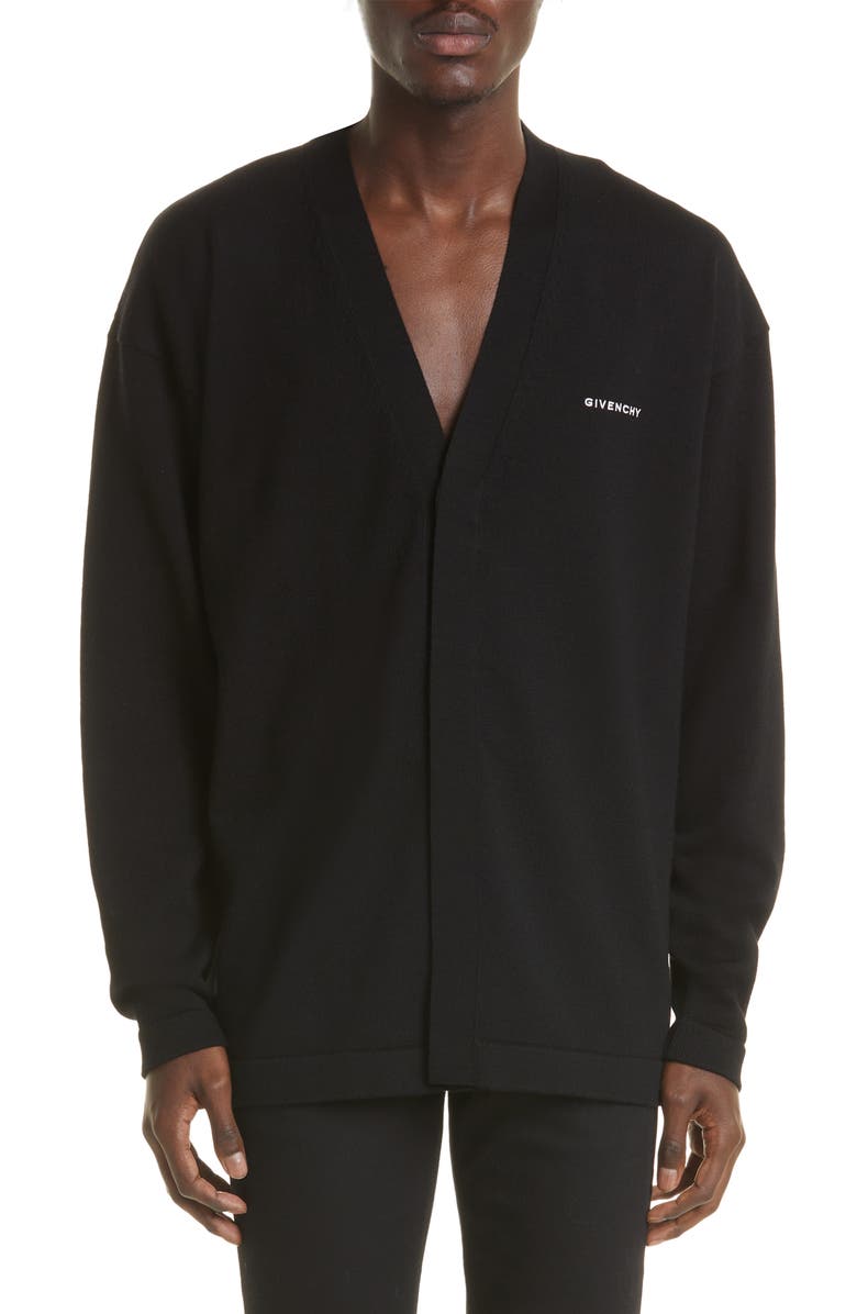 Givenchy Disney x Givenchy '101 Dalmatians' Embroidered 4G Wool Cardigan, Main, color,