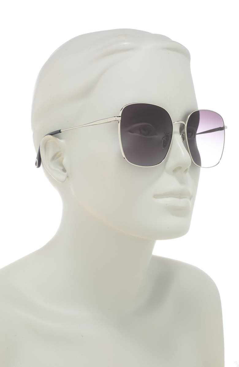 Chloé 58mm Gradient Square Sunglasses, Alternate, color, 