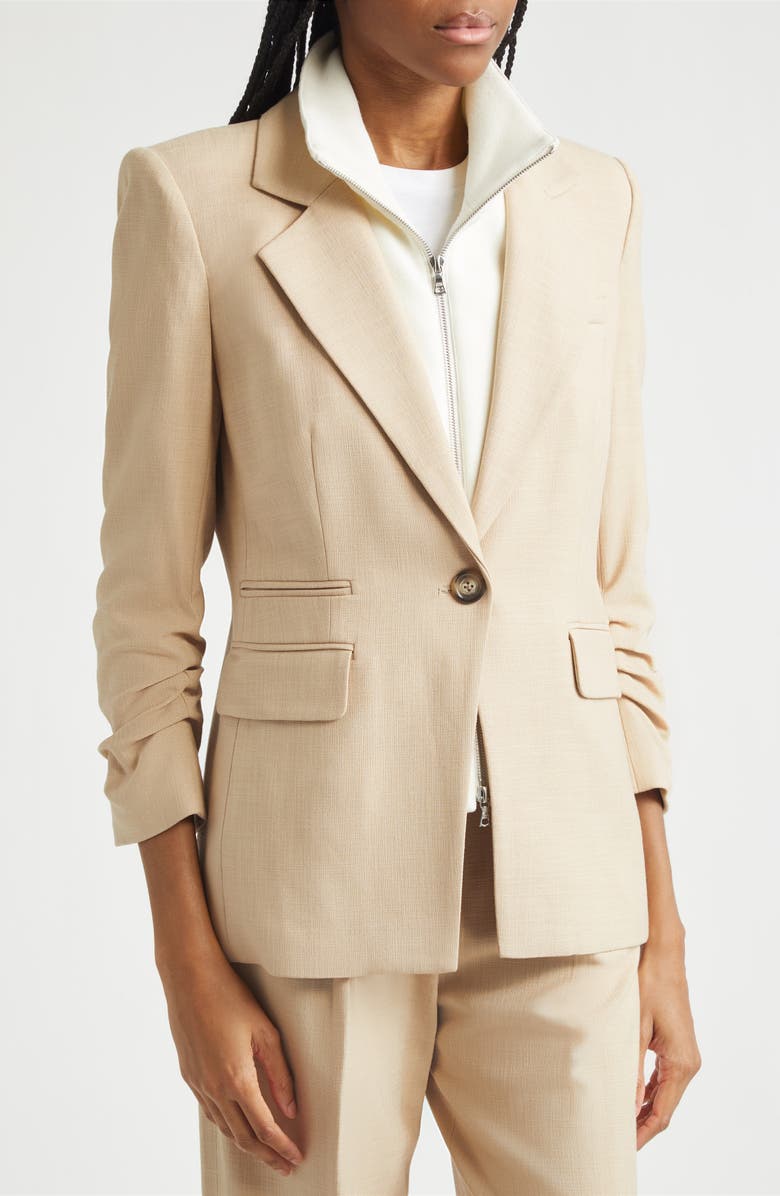 Veronica Beard Battista Dickey Jacket, Alternate, color, Stone Khaki