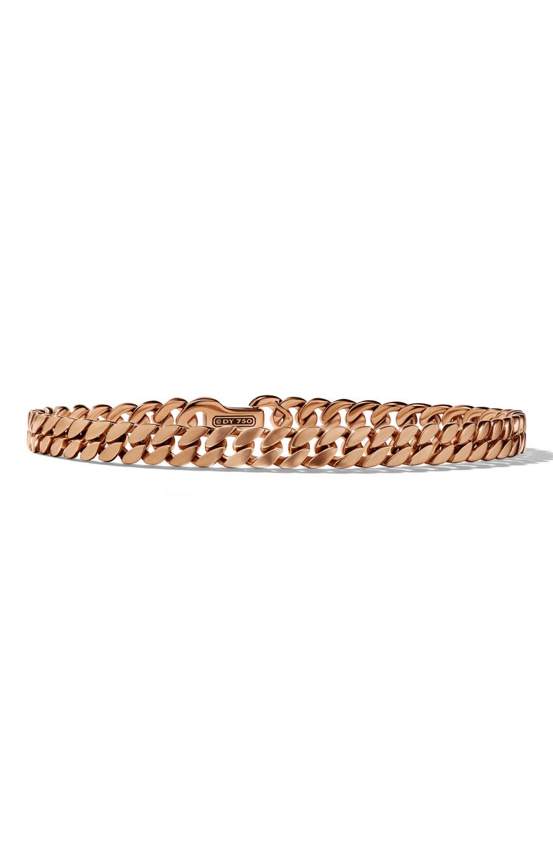 David Yurman Men's Curb Chain Bracelet in 18K Yellow Gold, Main, color,