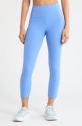 Zella Studio Luxe High Waist Pocket Crop Leggings