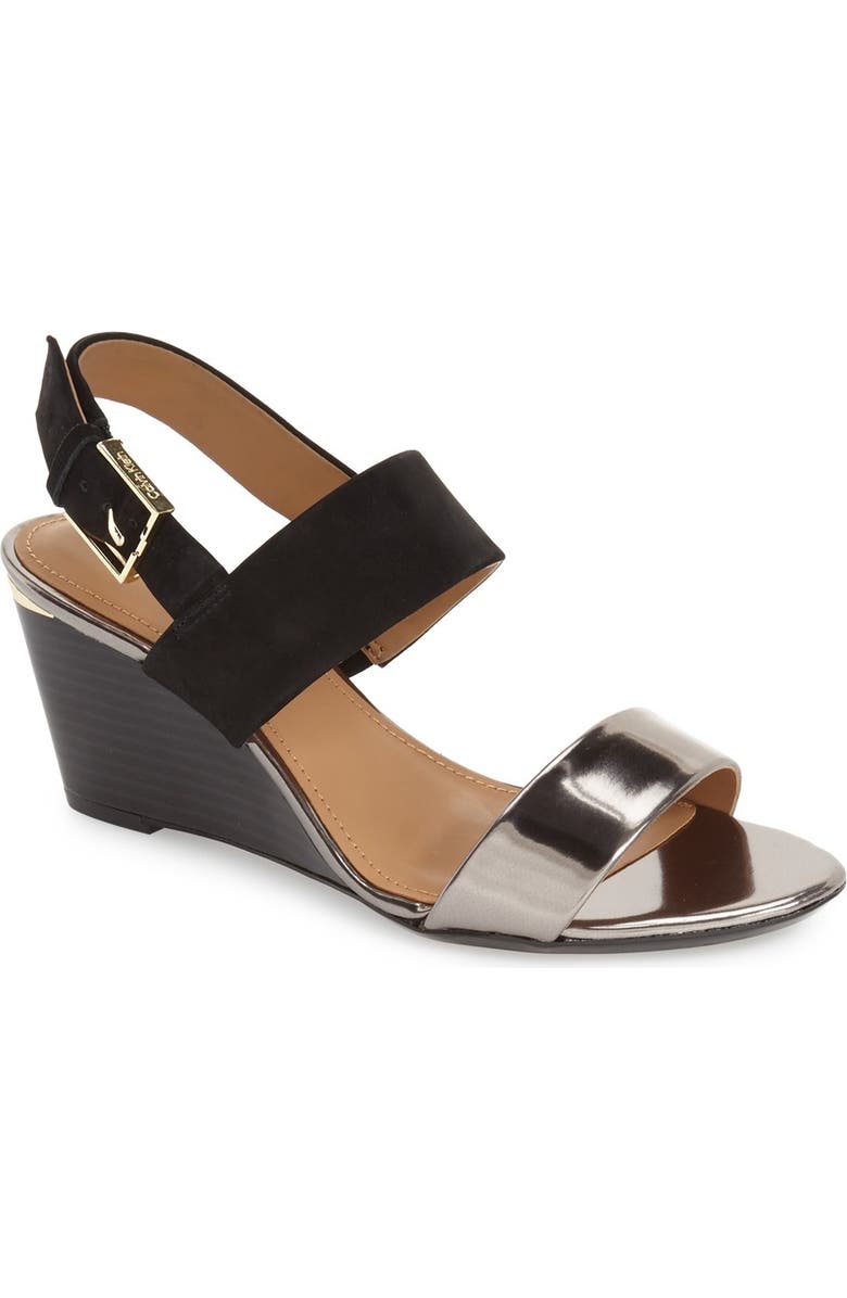 Calvin Klein 'Pearla' Wedge Sandal, Main, color,