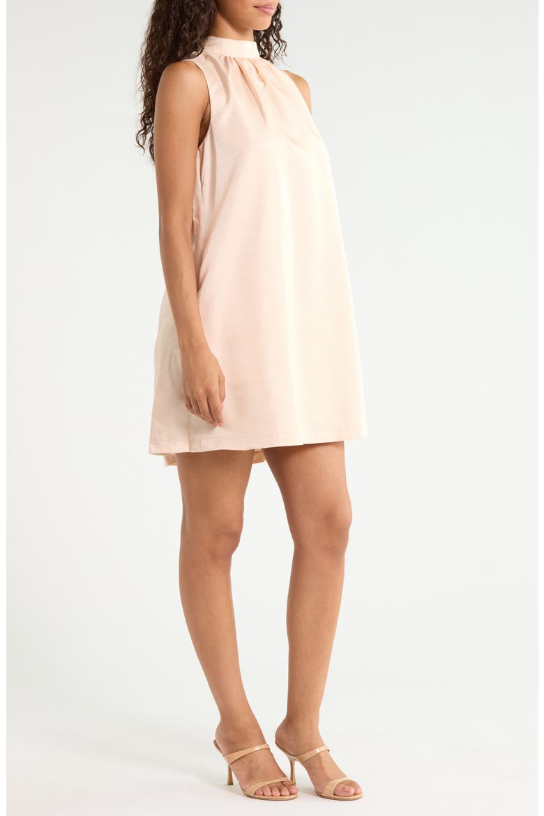 Keyla Sleeveless Trapeze Minidress, Alternate, color, IVORY