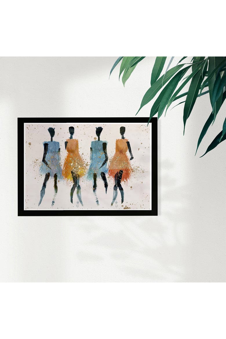 Sun Gals Framed Wall Art, Alternate, color, BLACK