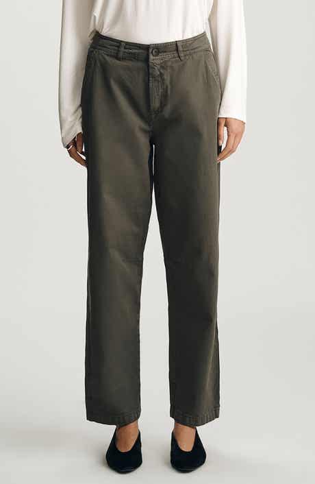 Edition High Waist Wide Leg Twill Pants