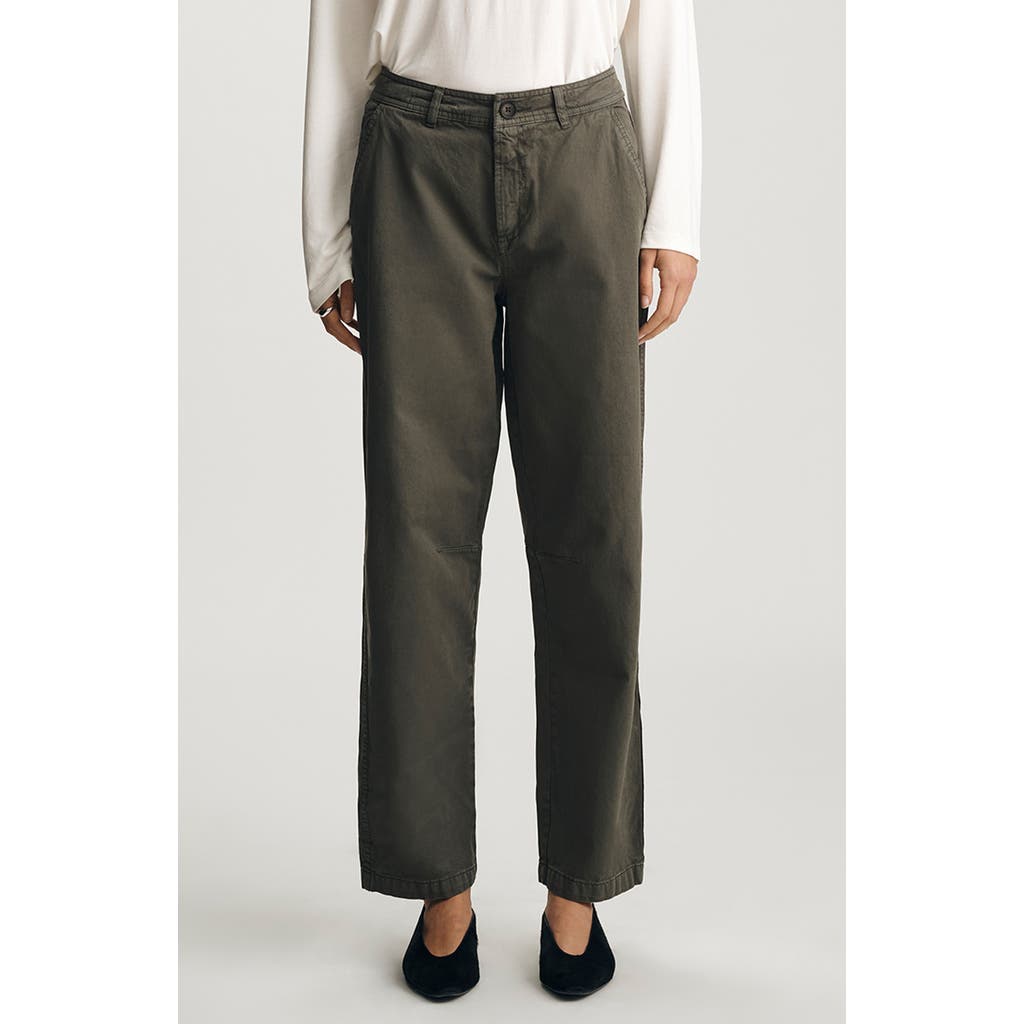 Mavi Jeans Edition High Waist Wide Leg Twill Pants In Black