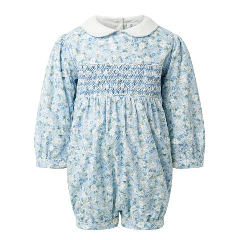 Floral Smocked Babysuit