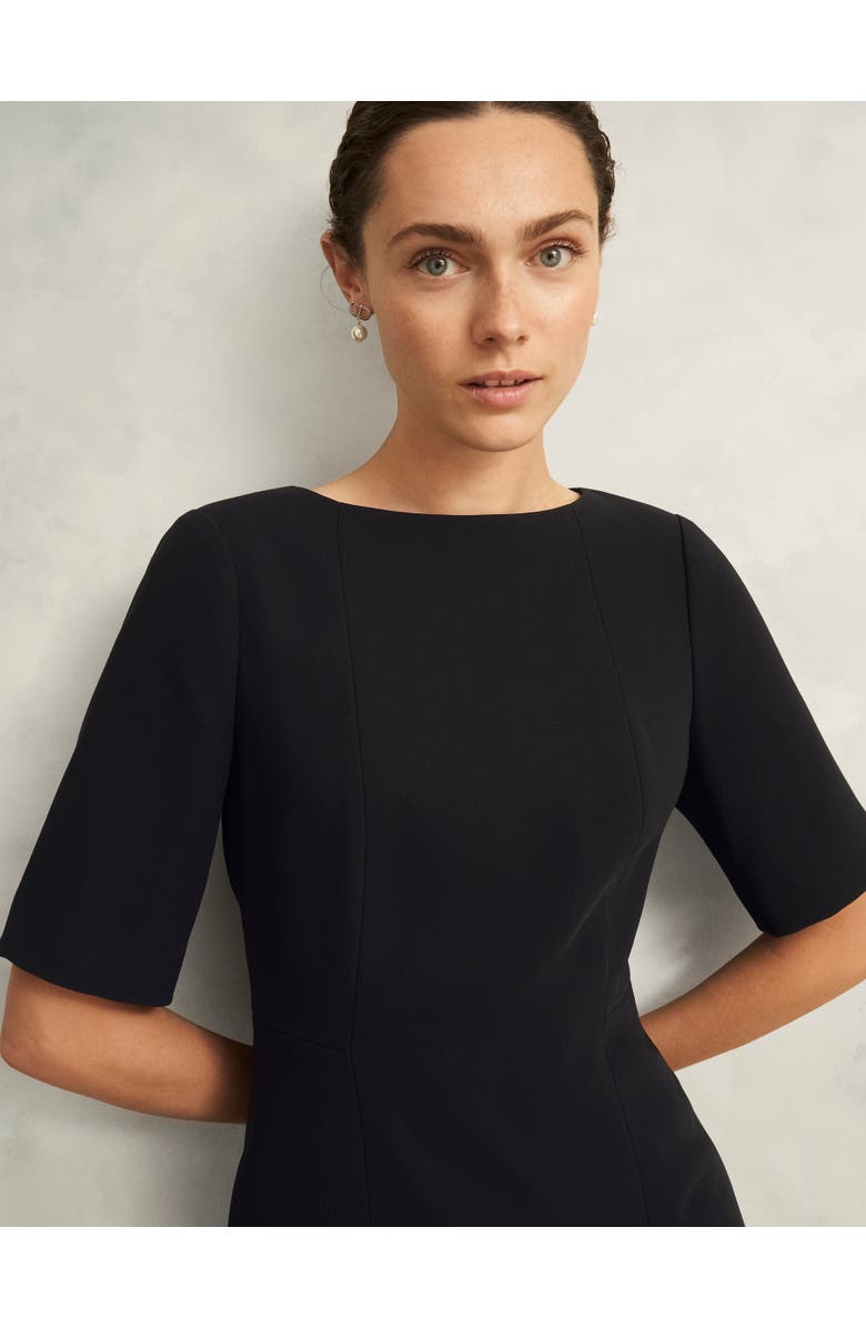 HOBBS LONDON Rae Sleeved Dress, Alternate, color, Black