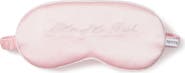 Petite Plume Mother of the Bride Embroidered Silk Sleep Mask