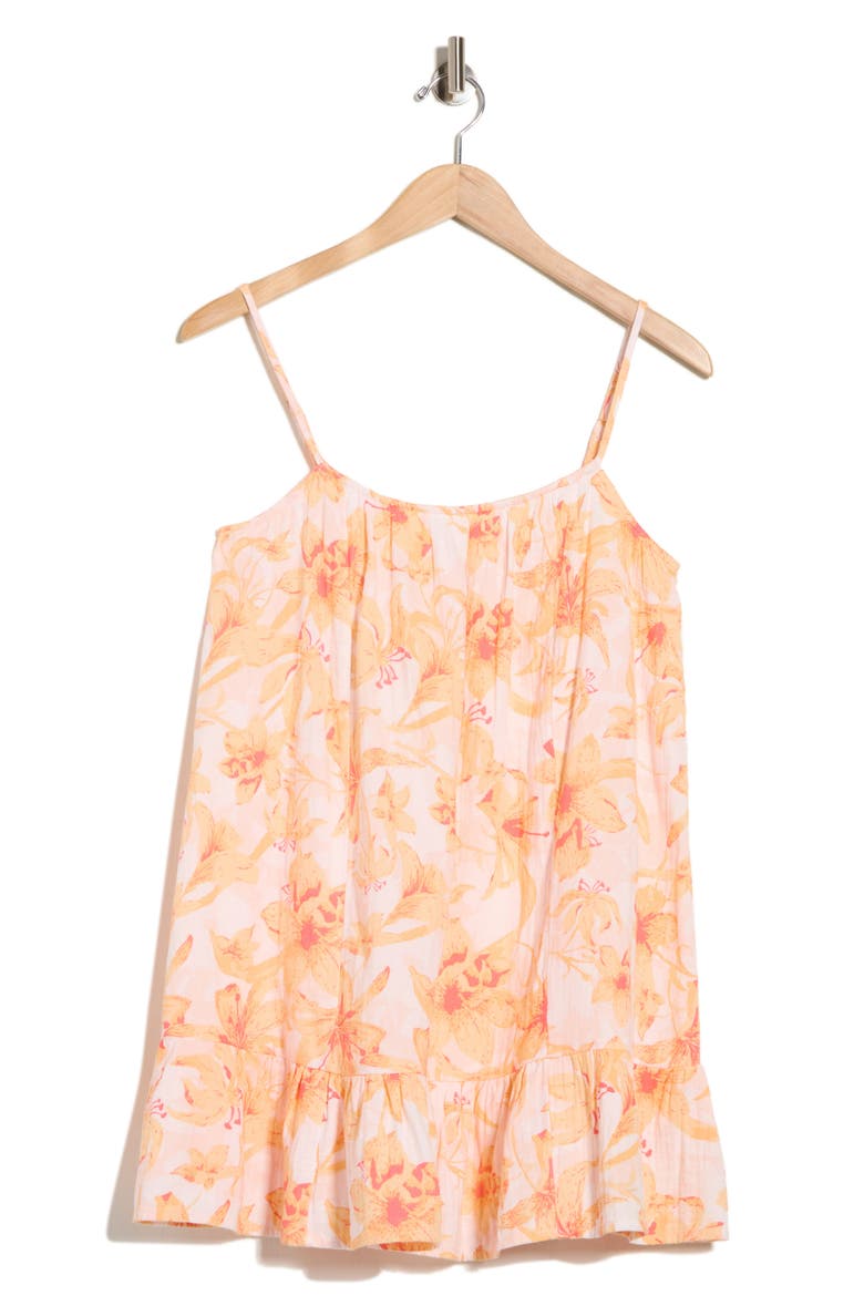 Cotton Gauze Minidress, Alternate, color, PINK- CORAL B ESTER SOLIEL
