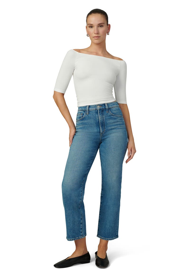 The Laura Off-the-Shoulder Top, Alternate, color, ECRU