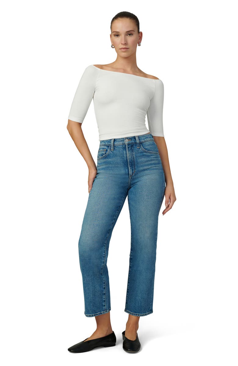 Joe's The Laura Off-the-Shoulder Top, Alternate, color, Ecru