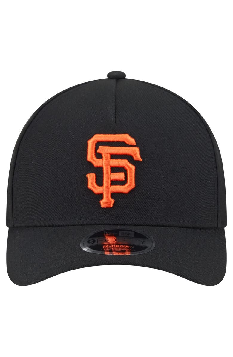 New Era Men's New Era Black San Francisco Giants 9FORTY M-Crown Adjustable Hat, Alternate, color,