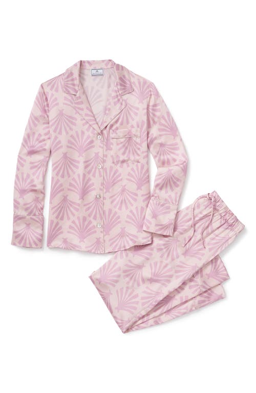 Petite Plume Silk Pajamas In Pink
