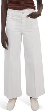 MANGO Jessie Patch Pocket Wide Leg Jeans