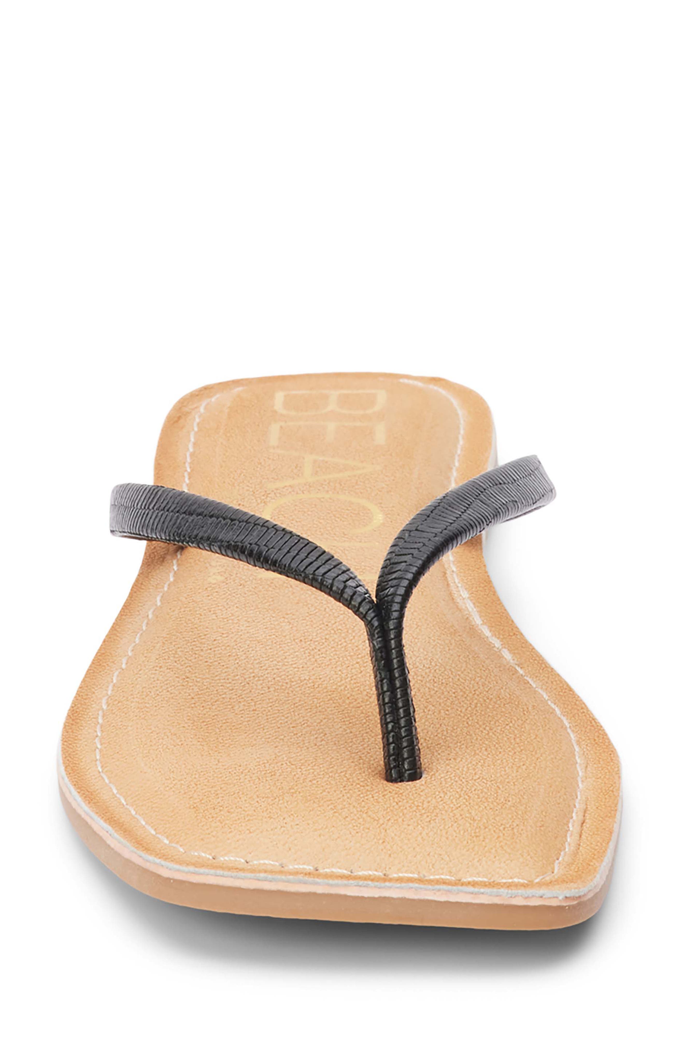 BEACH BY MATISSE Bungalow Flip Flop, Alternate, color, Black Lizard