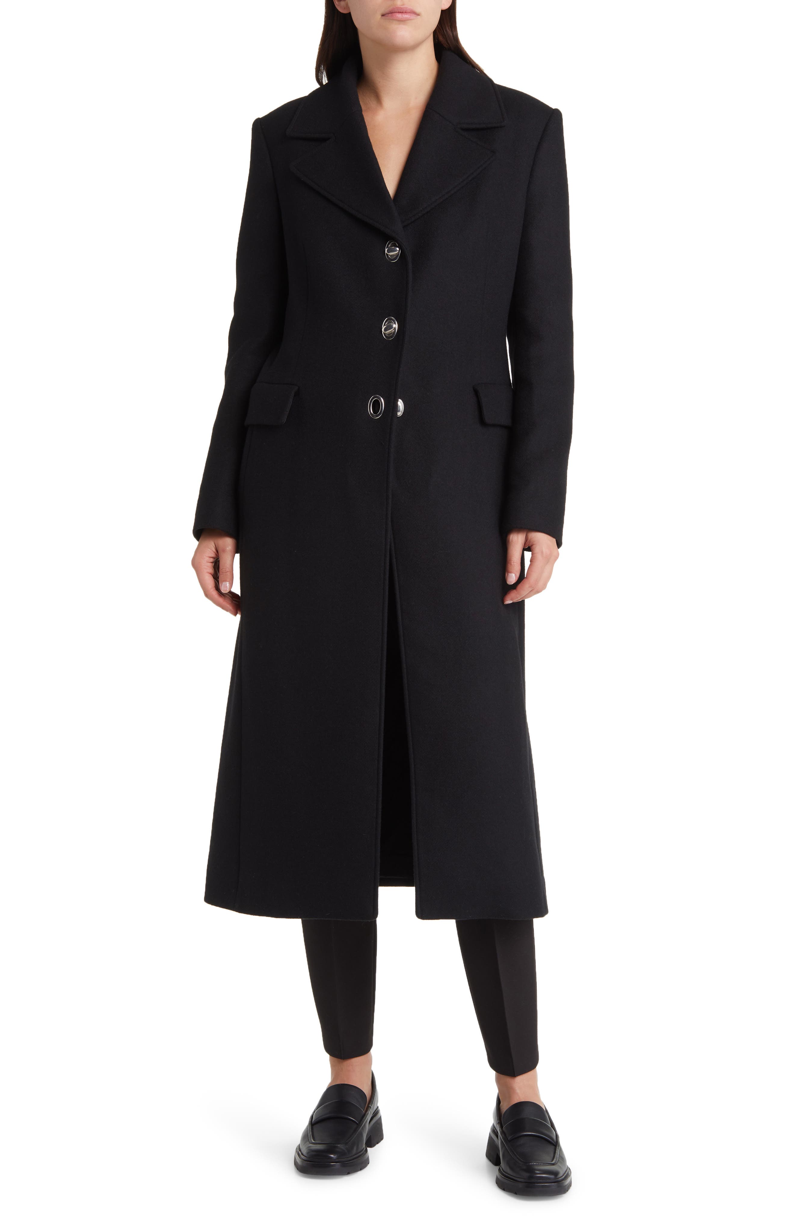 BOSS Clafa Wool Blend Longline Coat