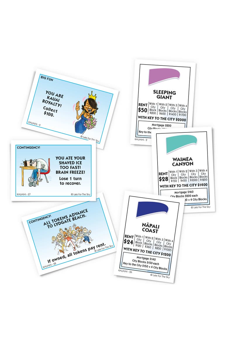 Kauai Opoly Board Game, Alternate, color, Multicolored