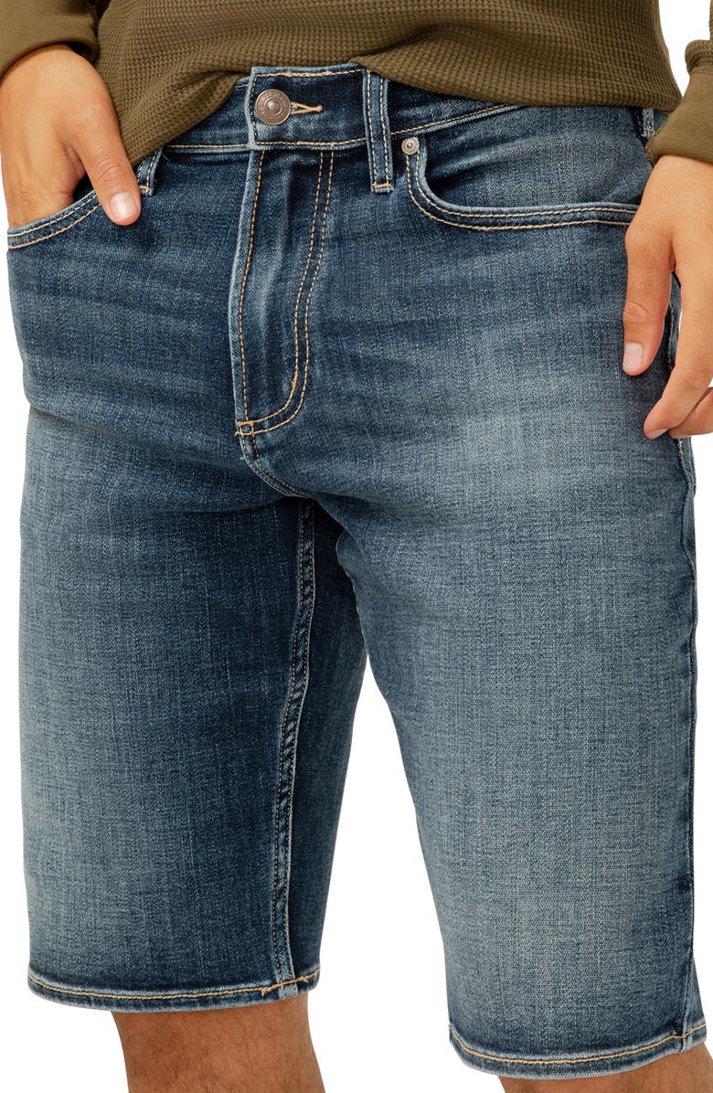 Silver Jeans Co. Zac Relaxed Fit Denim Shorts, Alternate, color, Indigo