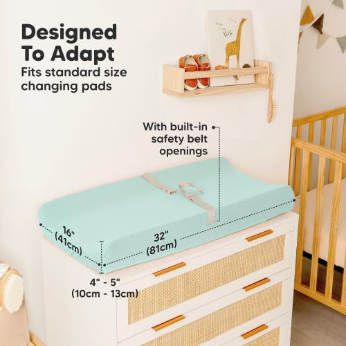 Keababies 2-pack Isla Changing Pad Covers In Pastel