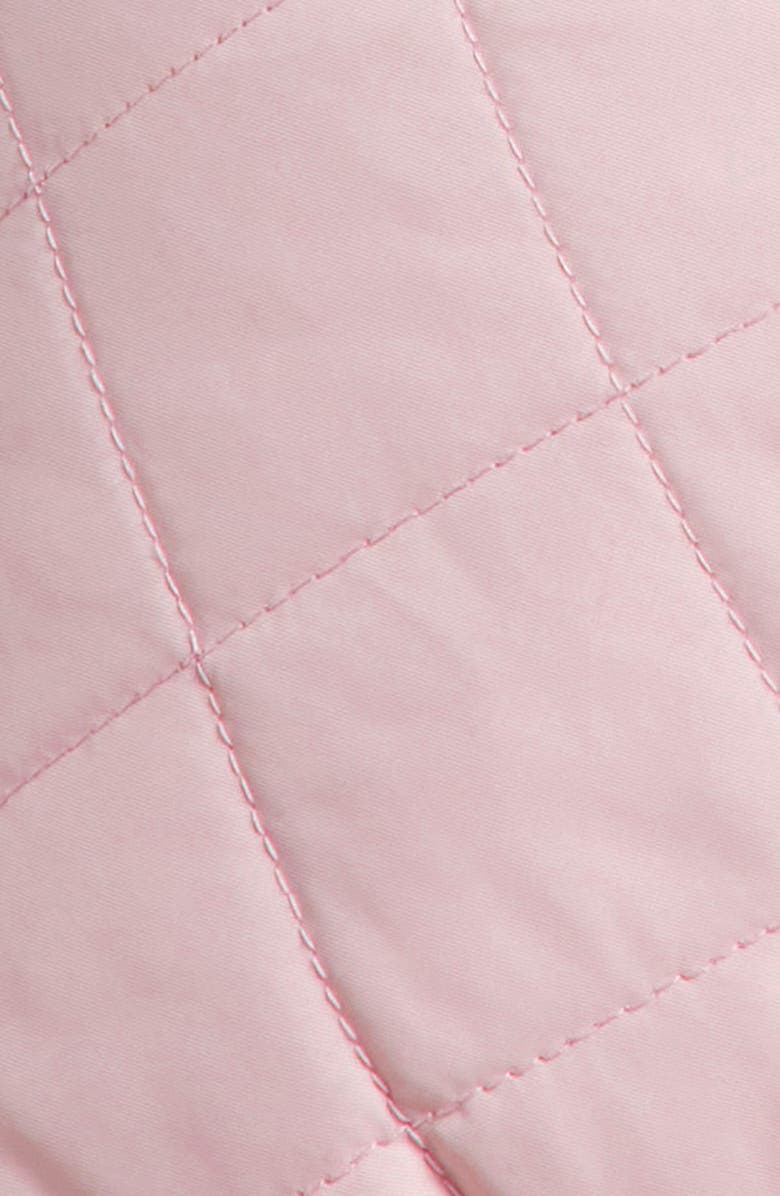 TIPSY ELVES Powder Pink Faux Fur Trim Waterproof Snowsuit, Alternate, color, 