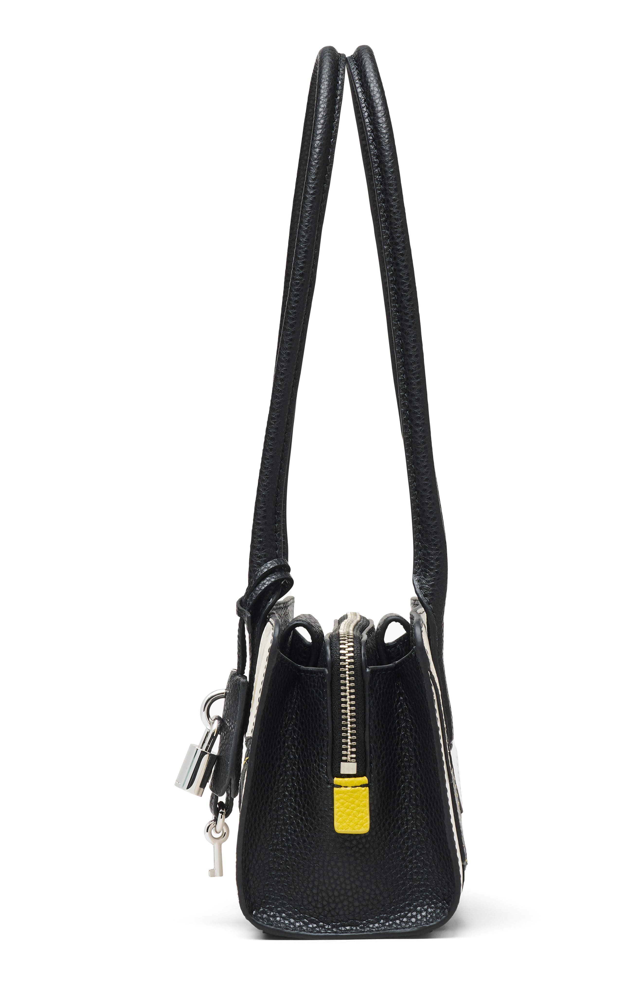 Patchwork Bold Satchel Bag, Alternate, color, BLACK MULTI