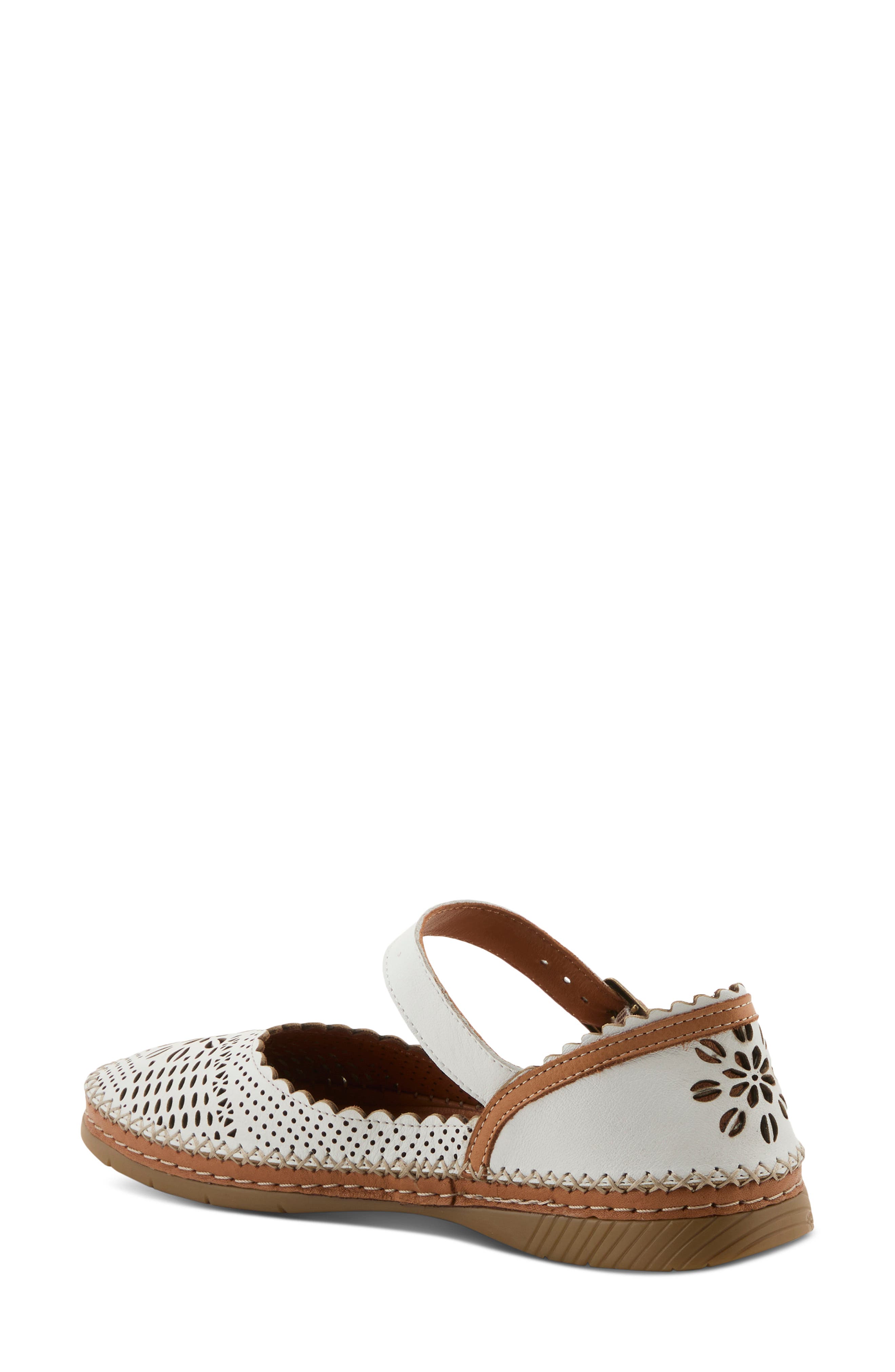 Spring Step Zabelle Mary Jane Flat, Alternate, color, White