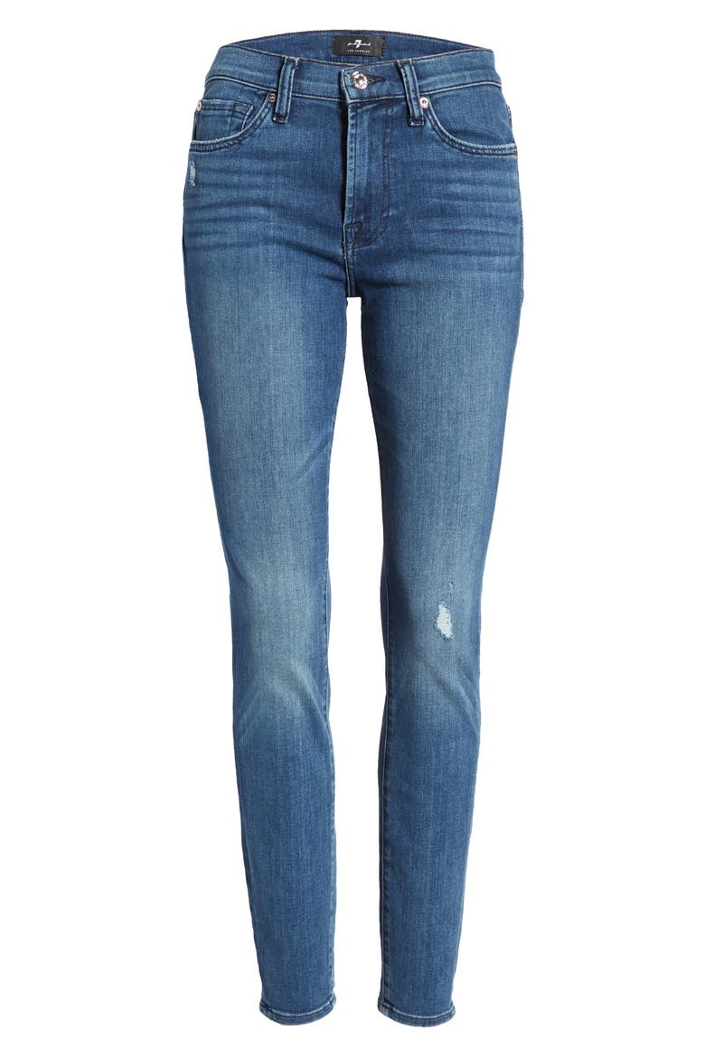 Seven The Skinny Jeans, Alternate, color, LIBRA BLUE