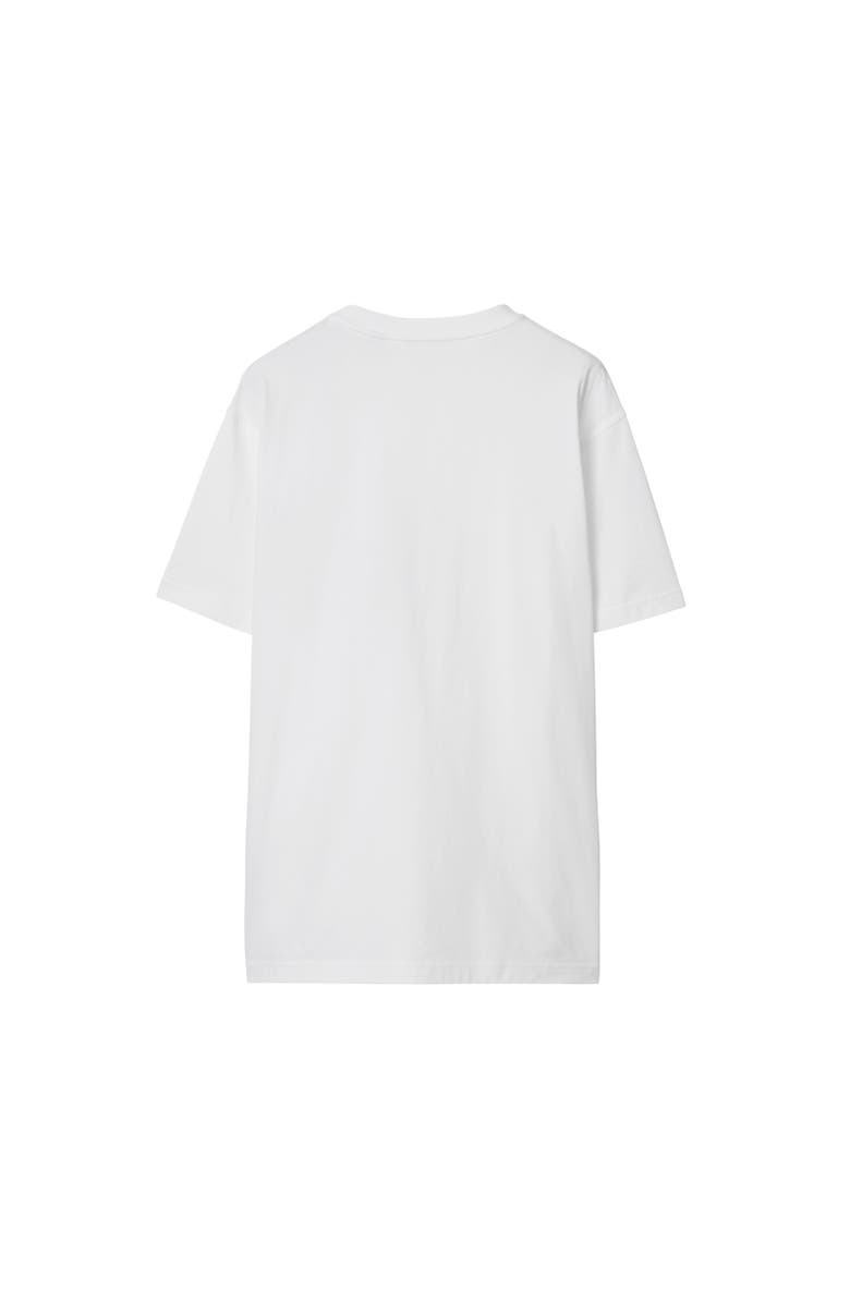 Burberry Check Pocket Cotton T-shirt, Alternate, color, White