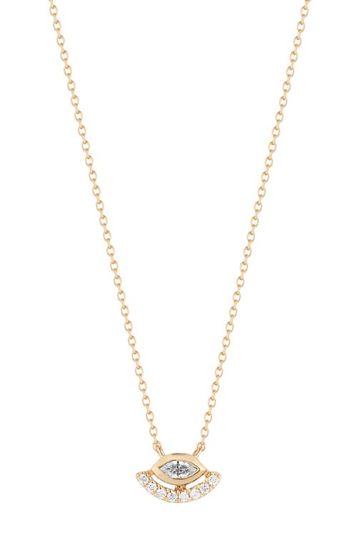 Dana Rebecca Designs Alexa Jordyn Diamond Evil Eye Pendant Necklace in Yellow Gold  product