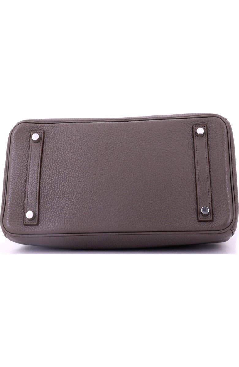 Pre-Owned Hermes Birkin Handbag Grey Clemence with Palladium Hardware 30, Alternate, color,