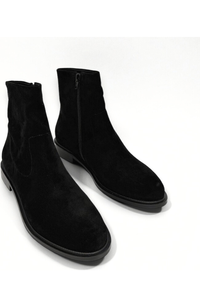 Amie Rafa Flacco Suede Boots, Alternate, color, Black
