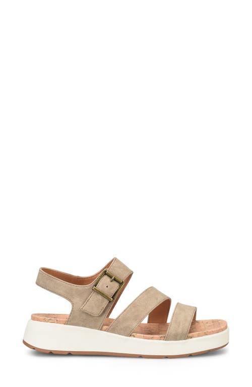 B O C By Børn Meadows Slingback Sandal In Taupe Nubuck