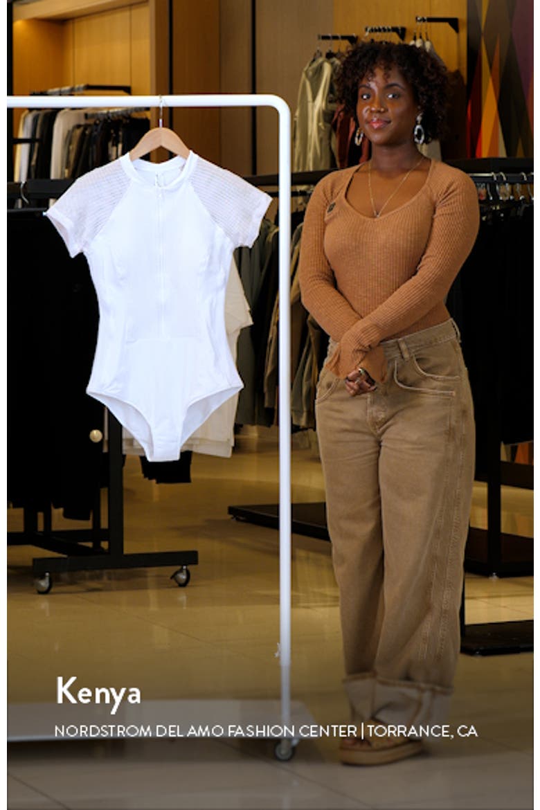 Drift Short Sleeve Front Zip One-Piece Swimsuit video