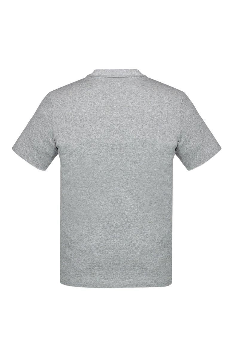 MCM Laurel Logo Print T-Shirt in Organic Cotton, Alternate, color, Grey