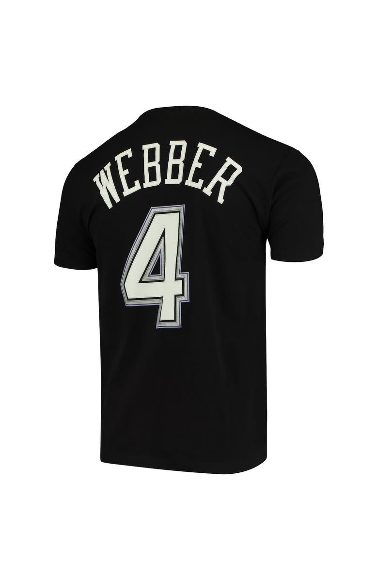 Mitchell & Ness Men's Mitchell & Ness Chris Webber Black Sacramento Kings Hardwood Classics Name & Number Team T-Shirt, Alternate, color, 