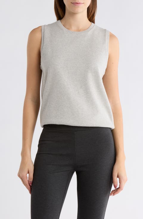 Cotton & Cashmere Blend Sweater Vest