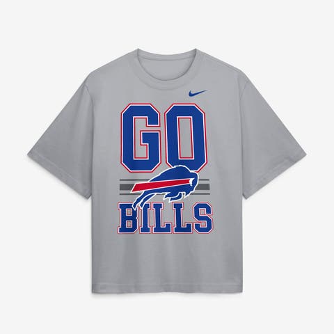 Women's Nike Gray Buffalo Bills Alternate Boxy T-Shirt
