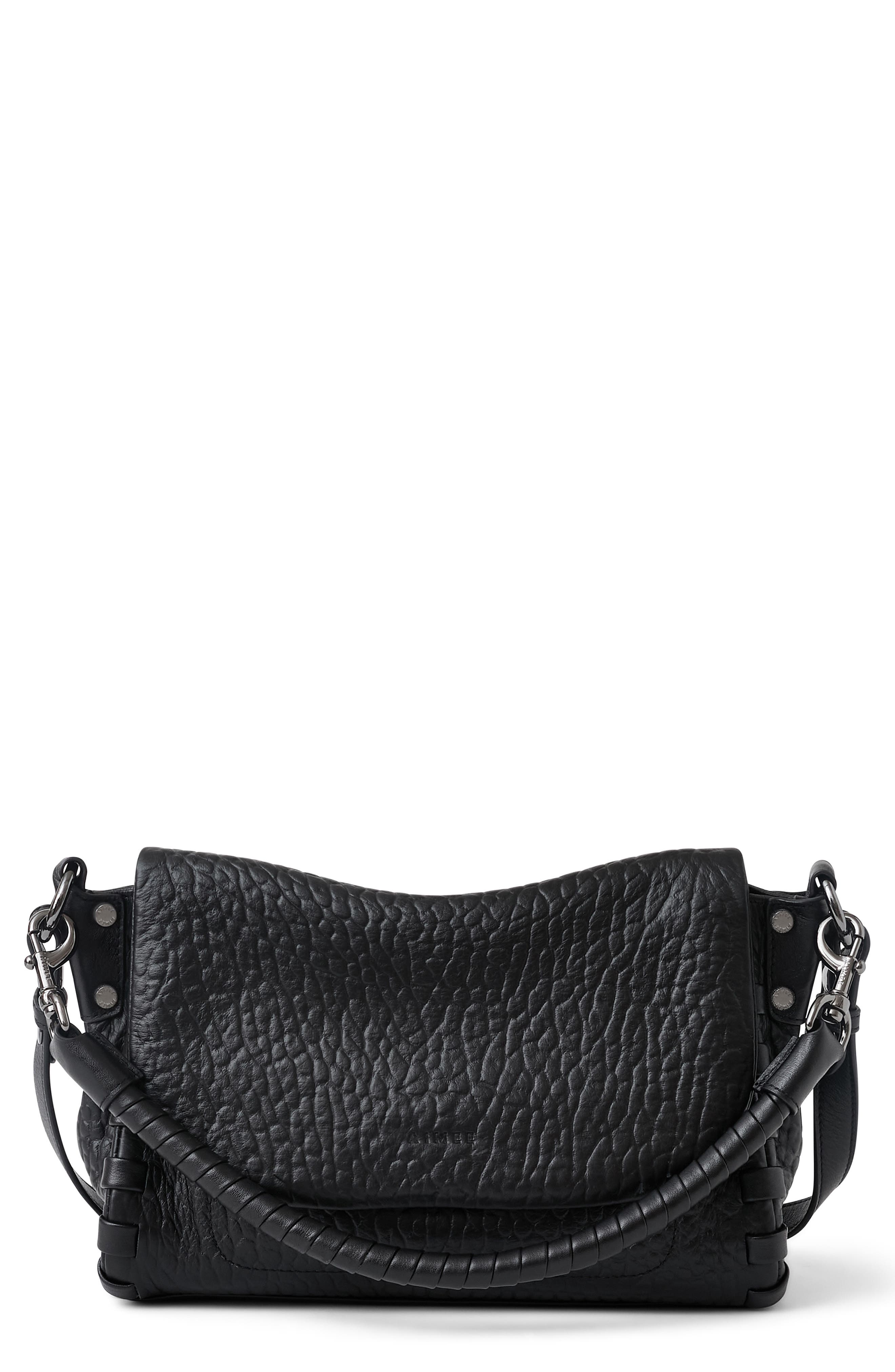 Zen Convertible Crossbody, Main, color, BLACK BUBBLE GRAIN