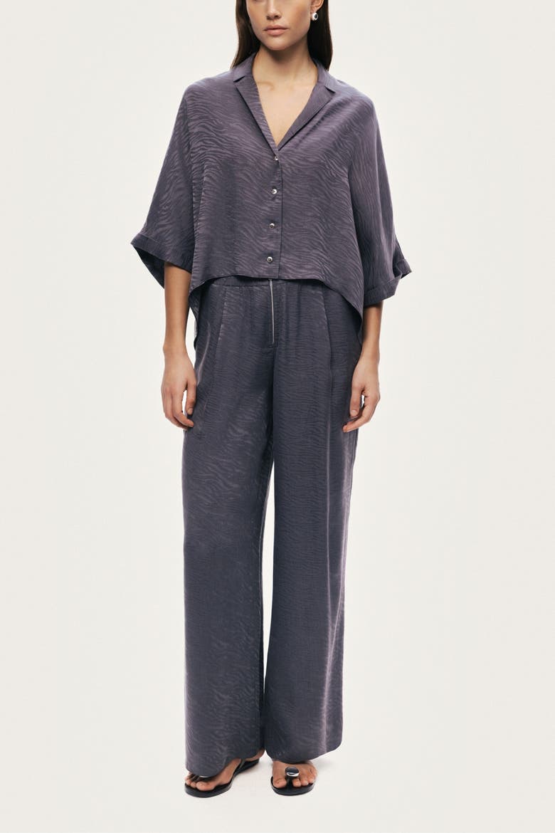 Fluid Straight-Leg Pants, Alternate, color, Anthracite